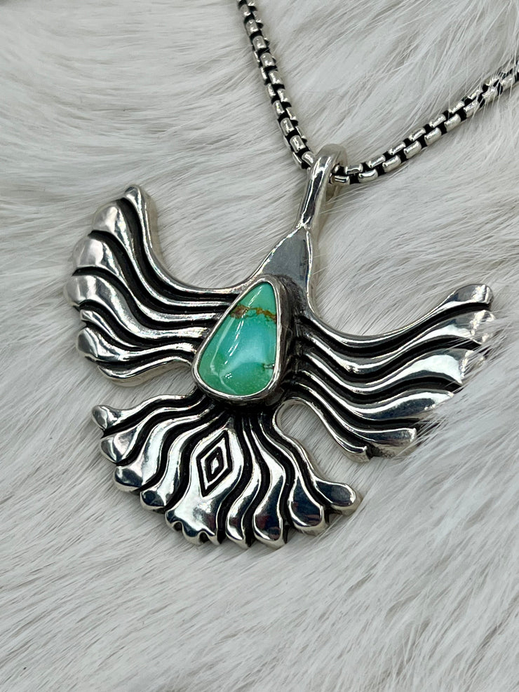 Free Bird Necklace with Turquoise 