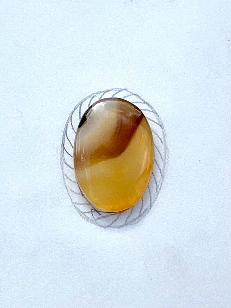 Montana Agate Rope Ring - D