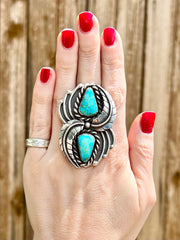 Turquoise Mountain Spring Ring size 9