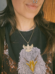 Free Bird Necklace in Bronze - MTO